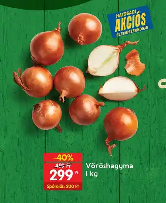 Spar Vöröshagyma 1kg ajánlat