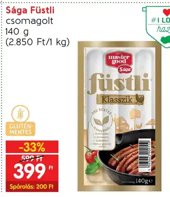 Spar Sága Füstli 140 g ajánlat
