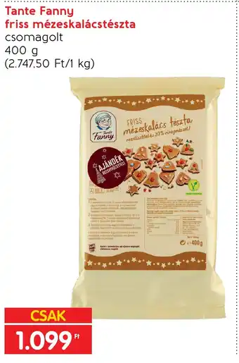 Spar Tante Fanny friss mézeskalácstészta 400 g ajánlat