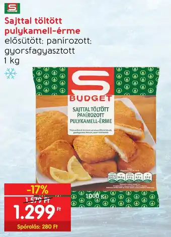 Sajttal töltött pulykamell-érme 1 kg