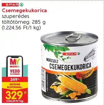 Spar SPAR Csemegekukorica 285 g ajánlat