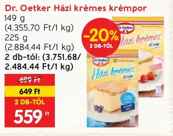 Spar Dr. Oetker Házi krémes krémpor 149 / 225 g ajánlat