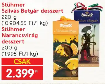 Spar Stühmer Szilvás Betyár desszert stb. 220 / 200 g ajánlat