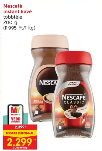 Spar Nescafé instant kávé 200 g ajánlat