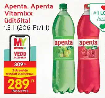 Spar Apenta, Apenta Vitamixx üdítőital 1,5 l ajánlat