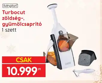 livington Turbocut zöldség-, gyümölcsaprító 1 szett