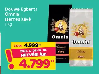 Spar Douwe Egberts Omnia szemes kávé 1 kg ajánlat