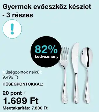 Spar Gyermek evőeszköz készlet - 3 részes ajánlat