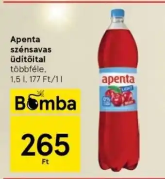 Tesco Apenta szénsavas üdítőital 1,5 l ajánlat