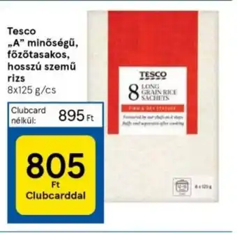 Tesco Tesco „A” minőségű, főzőtasakos, hosszú szemű rizs 8 x 125 g ajánlat