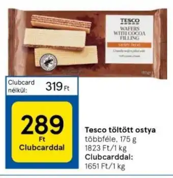 Tesco Tesco töltött ostya 175 g ajánlat