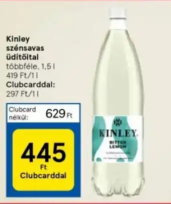 Tesco Kinley szénsavas üdítőital 1,5 l ajánlat