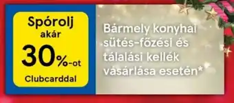 Tesco Bármely konyhai sütés-főzési és tálalási kellék vásárlása esetén ajánlat