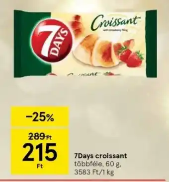 Tesco 7Days croissant 60 g ajánlat