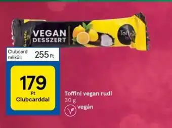Tesco Toffini vegan rudi 30 g ajánlat