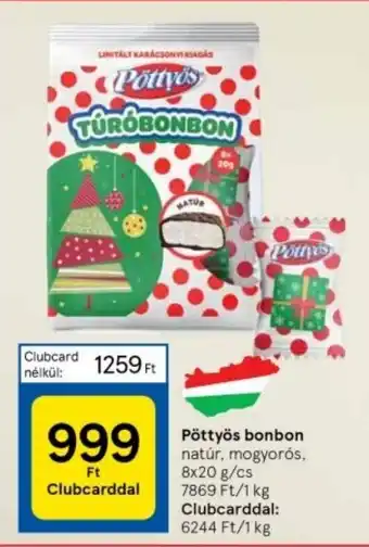 Tesco Pöttyös bonbon 8 x 20 g ajánlat