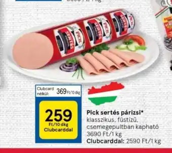 Tesco Pick sertés párizsi 10 dkg ajánlat