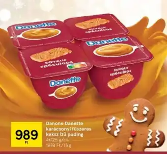 Tesco Danone Danette karácsonyi fűszeres keksz ízű puding 4 x 125 g ajánlat