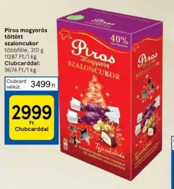 Piros mogyorós töltött szaloncukor 310 g