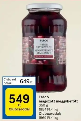 Tesco Tesco magozott meggybefőtt 350 g ajánlat