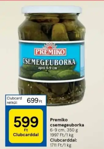 Premiko csemegeuborka 350 g