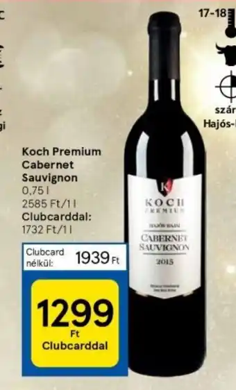 Tesco Koch Premium Cabernet Sauvignon 0,75 l ajánlat