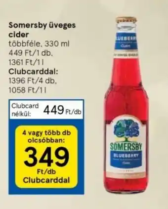 Tesco Somersby üveges cider 330 ml ajánlat