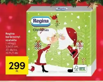 Tesco Regina karácsonyi szalvéta 20 db ajánlat