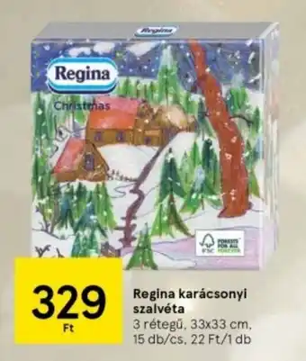 Tesco Regina karácsonyi szalvéta 15 db ajánlat