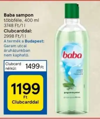 Tesco Baba sampon 400 ml ajánlat