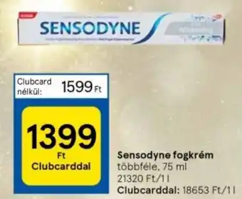 Tesco Sensodyne fogkrém 75 ml ajánlat