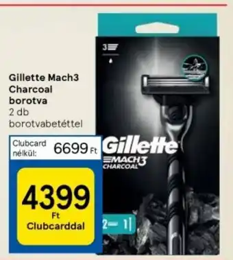 Tesco Gillette Mach3 Charcoal borotva 2 db ajánlat