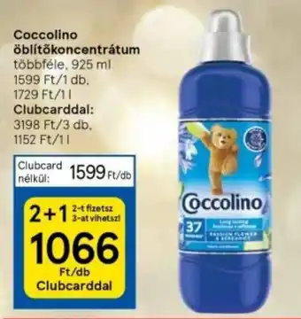 Tesco Coccolino öblítőkoncentrátum 925 ml ajánlat