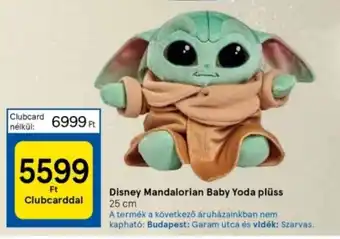 Tesco Disney Mandalorian Baby Yoda plüss 1 db ajánlat