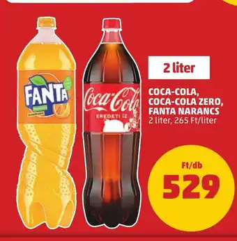 PENNY COCA-COLA, COCA-COLA ZERO, FANTA NARANCS 2 l ajánlat