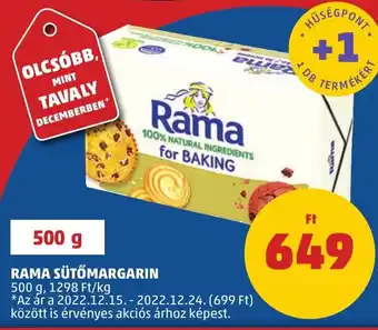 PENNY RAMA SÜTŐMARGARIN 500 g ajánlat