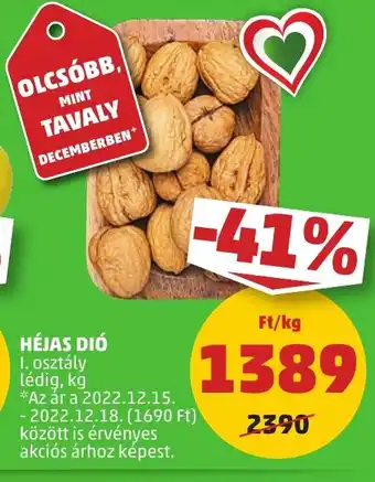 PENNY HÉJAS DIÓ 1 kg ajánlat