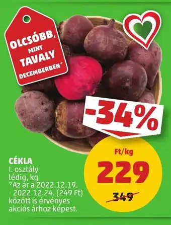 PENNY CÉKLA 1 kg ajánlat
