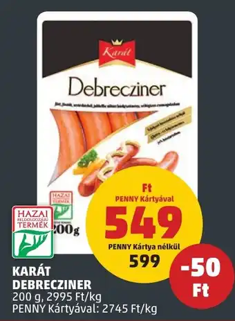 PENNY KARÁT DEBRECZINER 200 g ajánlat