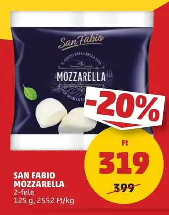 SAN FABIO MOZZARELLA 125 g
