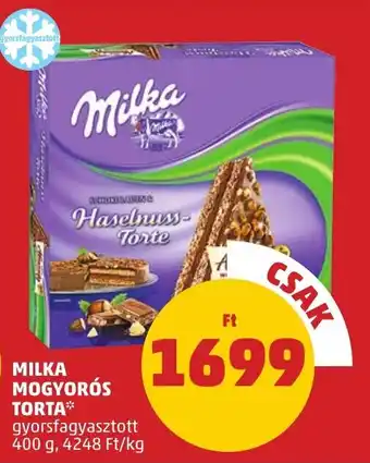 PENNY MILKA MOGYORÓS TORTA 400 g ajánlat
