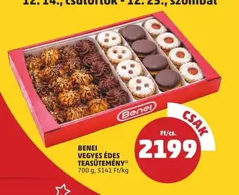 PENNY BENEI VEGYES ÉDES TEASÜTEMÉNY 700 g ajánlat