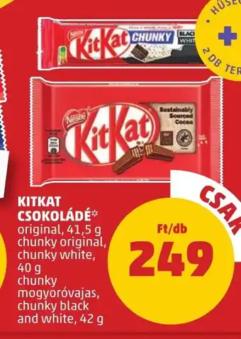 PENNY KITKAT CSOKOLÁDÉ 40 - 42 g ajánlat