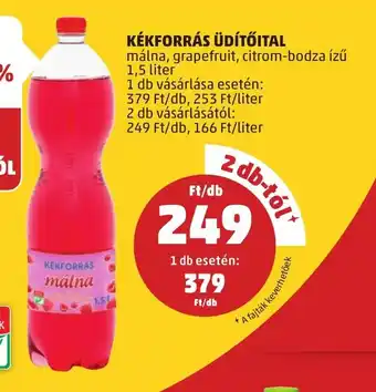 PENNY KÉKFORRÁS ÜDÍTŐITAL 1,5 l ajánlat