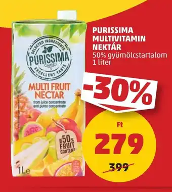 PENNY PURISSIMA MULTIVITAMIN NEKTÁR 1 l ajánlat