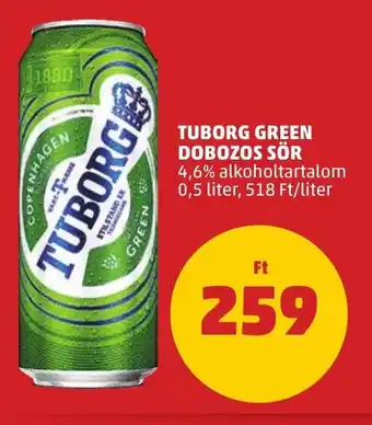 PENNY TUBORG GREEN DOBOZOS SÖR 0,5 l ajánlat