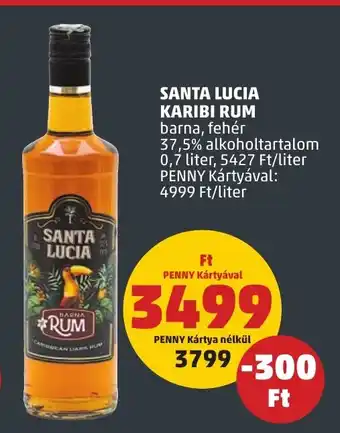 PENNY SANTA LUCIA KARIBI RUM 0,7 l ajánlat