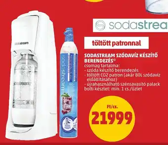 SODASTREAM SZÓDAVÍZ KÉSZÍTŐ BERENDEZÉS 1 csomag