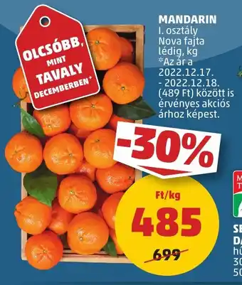 PENNY MANDARIN 1 kg ajánlat