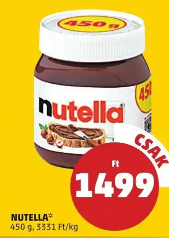 PENNY NUTELLA 450 g ajánlat